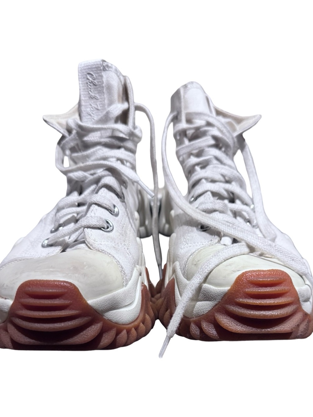 Converse Women's White High-Top Sneakers with Gum Outsoles